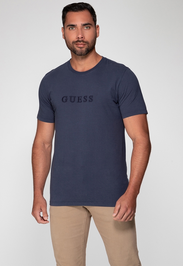T-Shirt Logo Bordado Guess