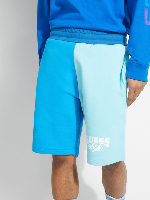 Bermuda Moletom Color Block Hoodie Colores Balvin Guess M0FQ69RA1B0