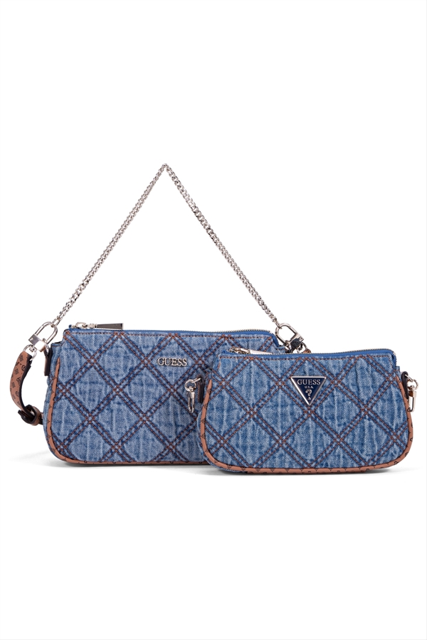 double pouch crossbody bolsa