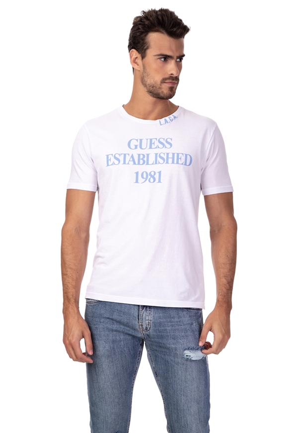 T-Shirt Masc Established 1981 Guess