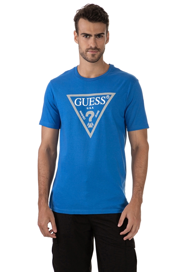 T-shirt Masculina Logo Tradicional Vazado Guess