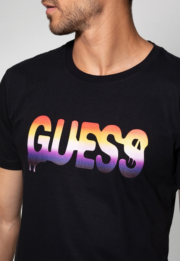 Camiseta guess multicolor shop