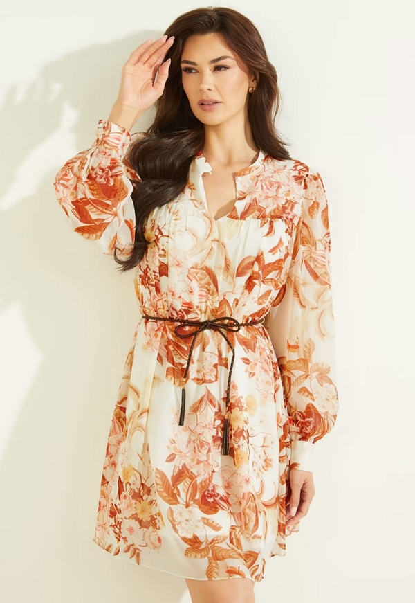 Vestido floral outlet guess