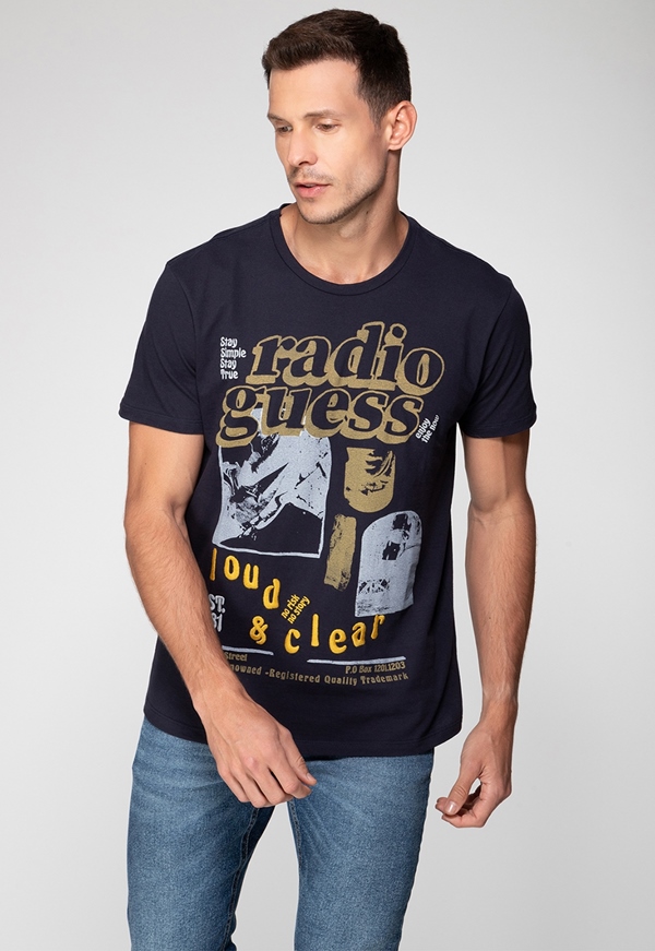 Camiseta Estampada Radio Guess