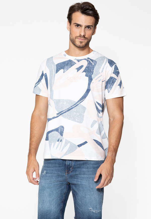 Camiseta Eco Estampa Abstrata