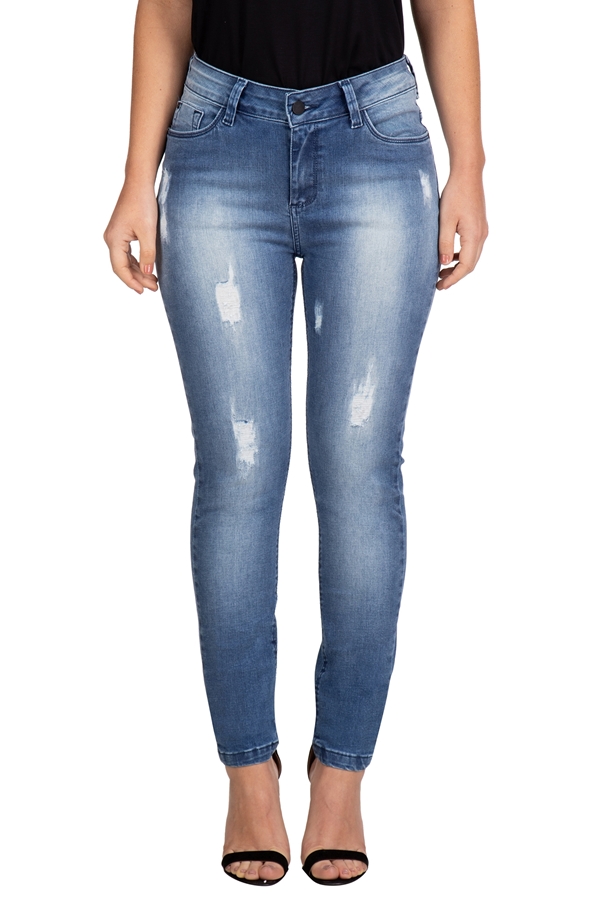 Calça Jeans Mid Rise Skinny Guess W84SKNDW25R
