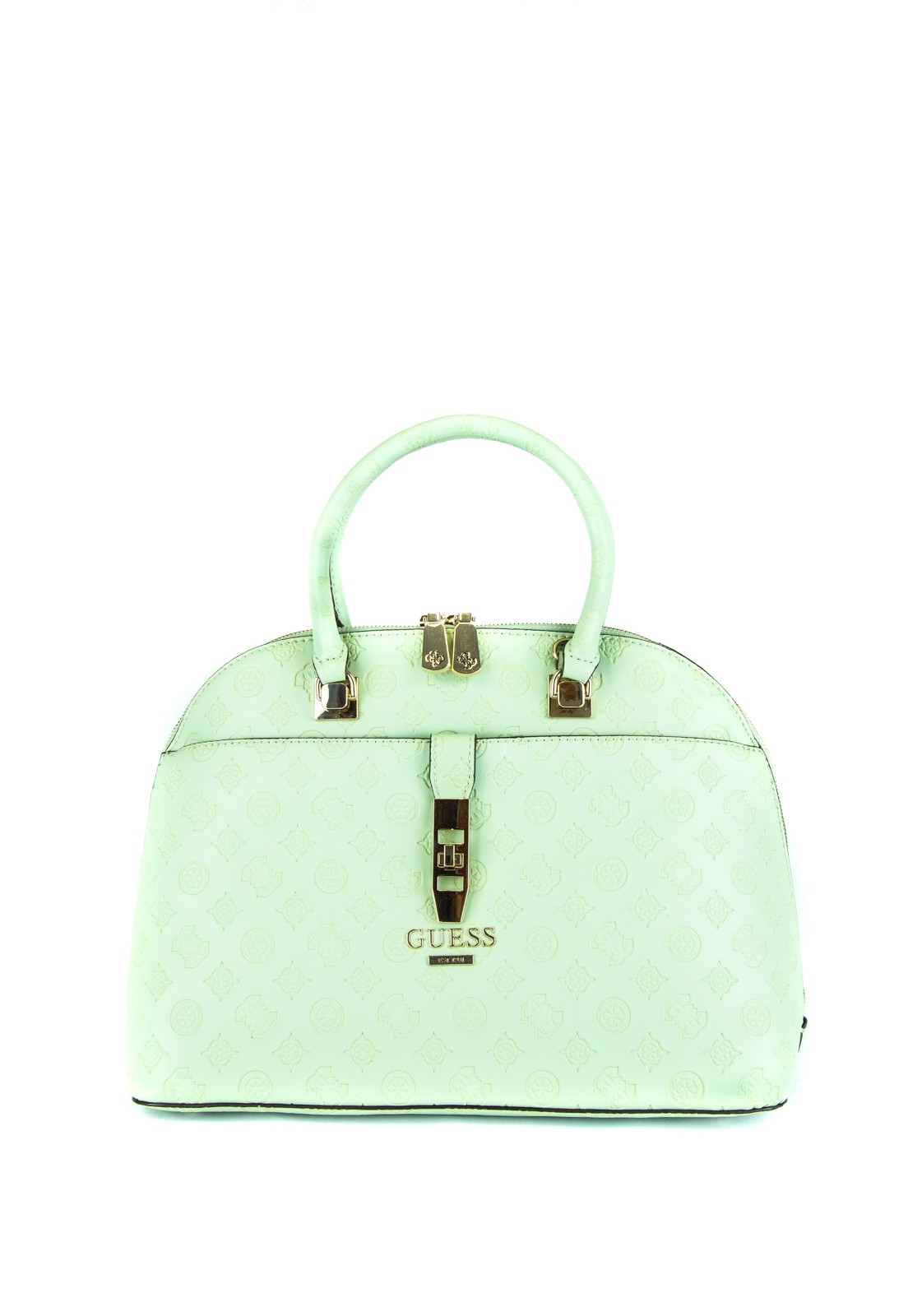 green leather dome crossbody bolsa